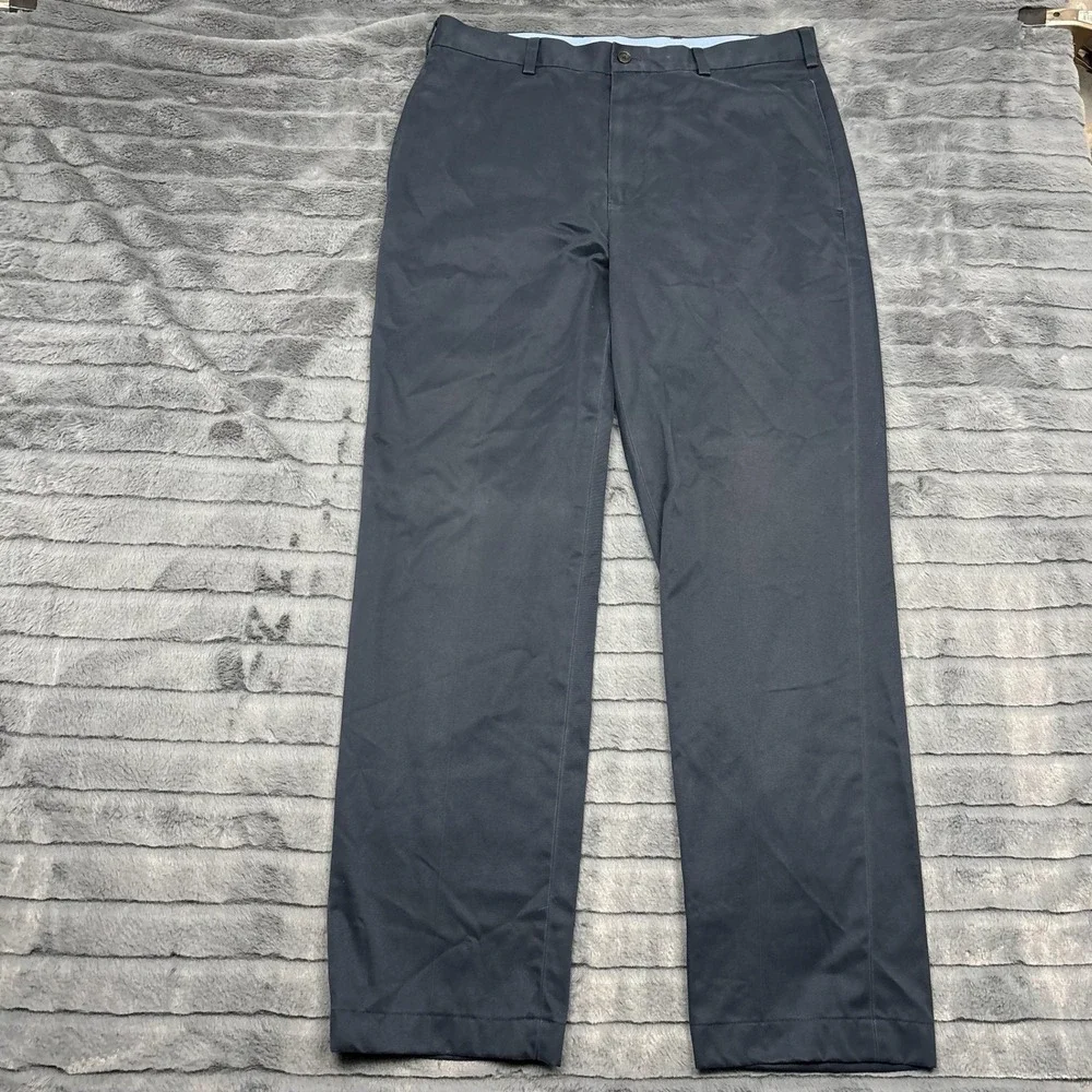 Brooks Brothers 346 Mens Clark Lightweight Advantage Chino Navy Blue Pants 34x34